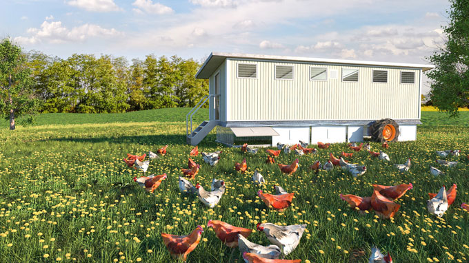 Chicken coop temperature and humidity sensor 